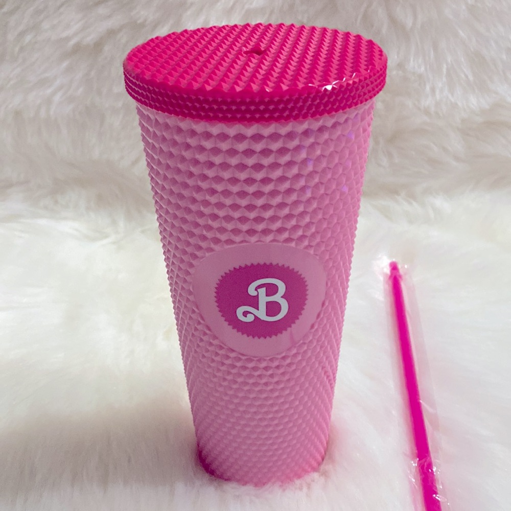 Barbie The Movie Pink Studded Tumbler New Limited Edition